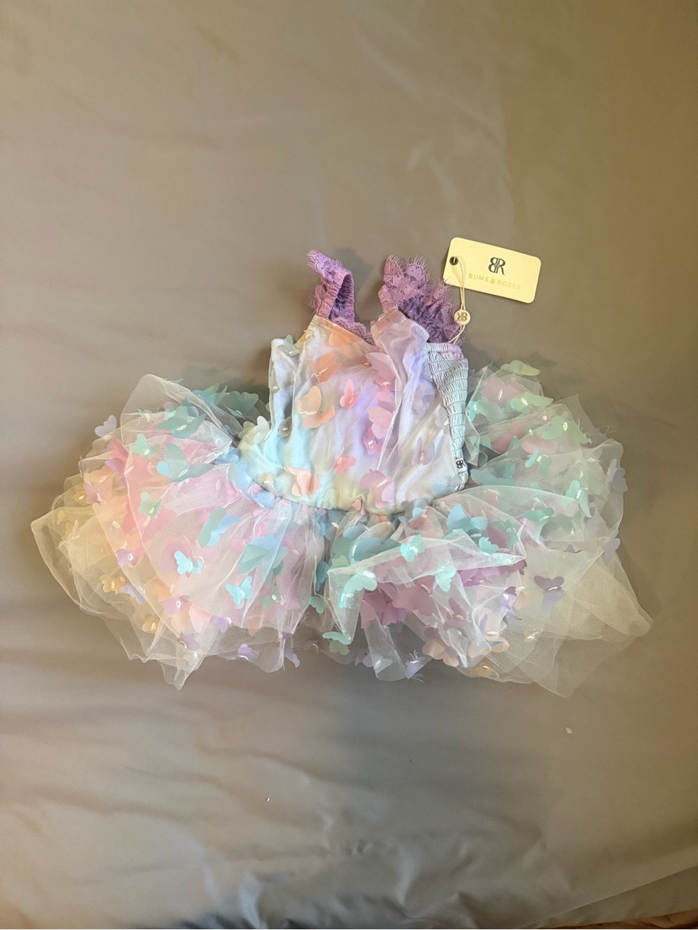 Bums and Roses Butterfly Tutu romper dress